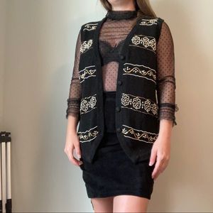 Moody & Elegant Unique Vintage Victoria Jones - Handmade Embellished Knit